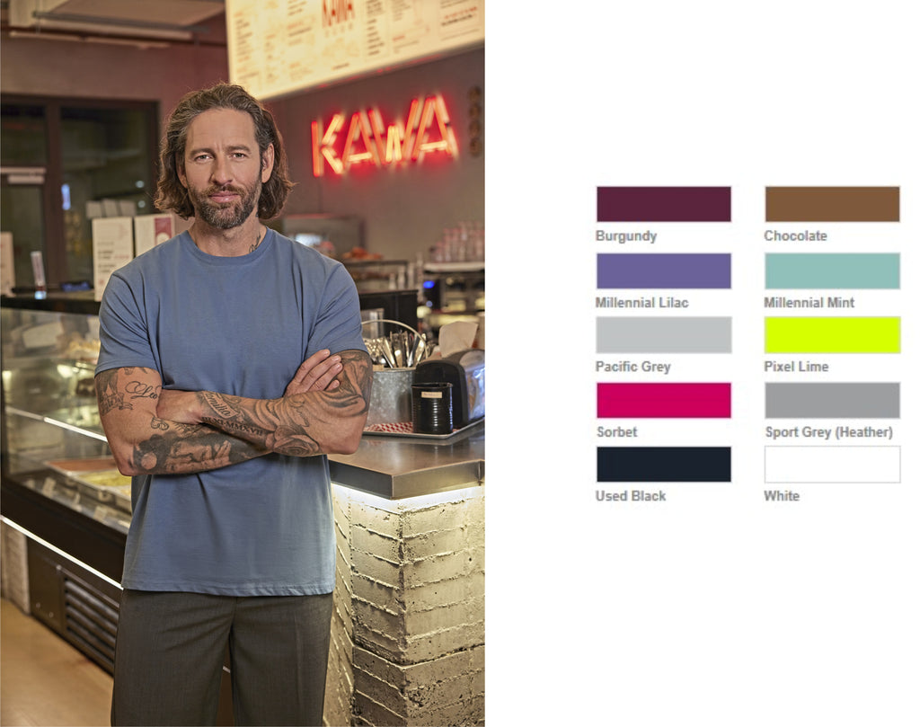 B&C Herren T-Shirt #E190 - Pastell & Basics