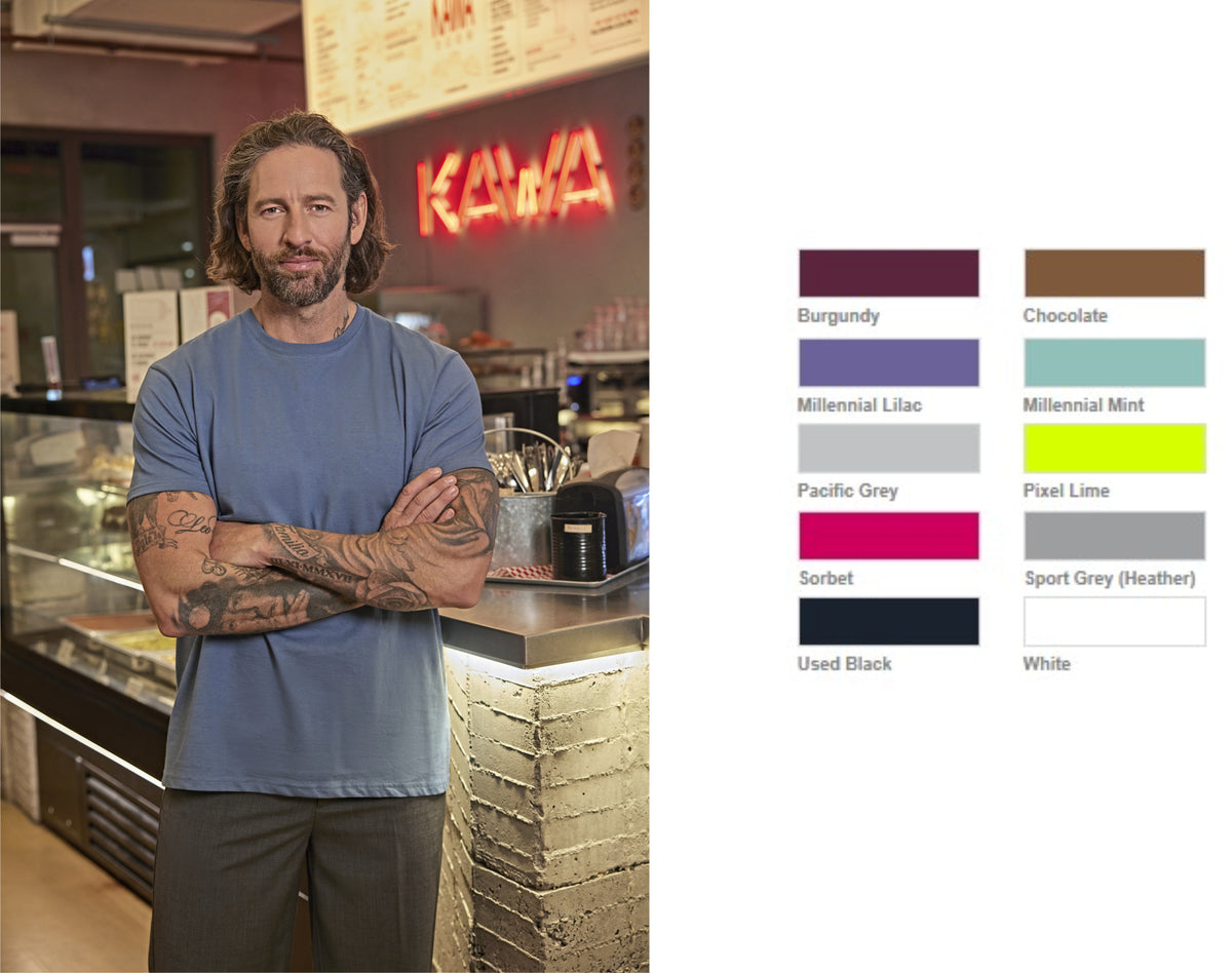 B&C Herren T-Shirt #E190 - Pastell & Basics