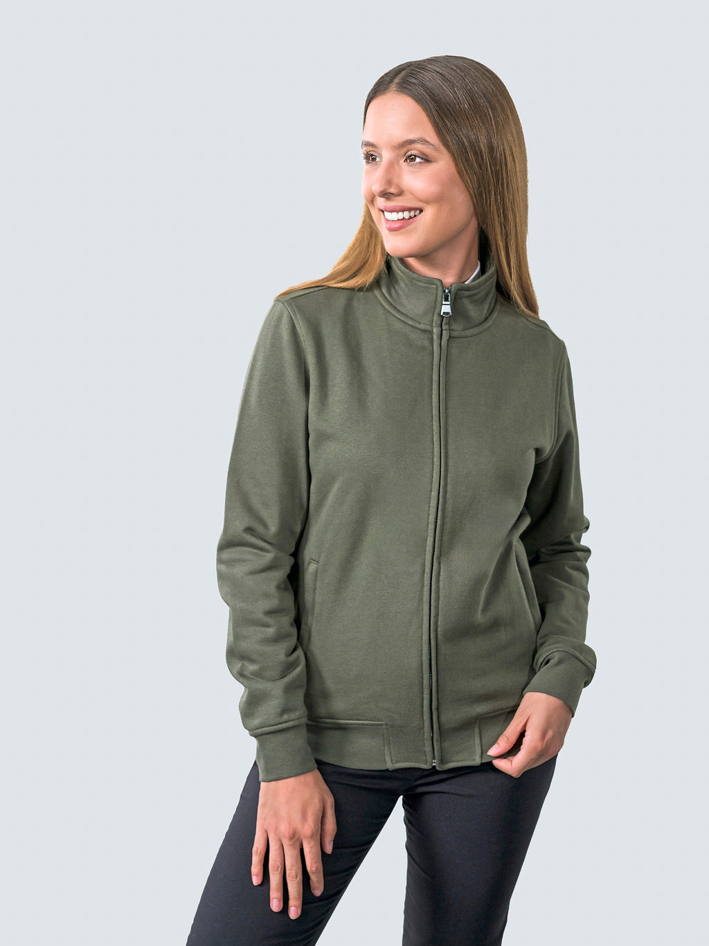 HRM Damen Premium Full-Zip Sweat Jacket - 10 Farben