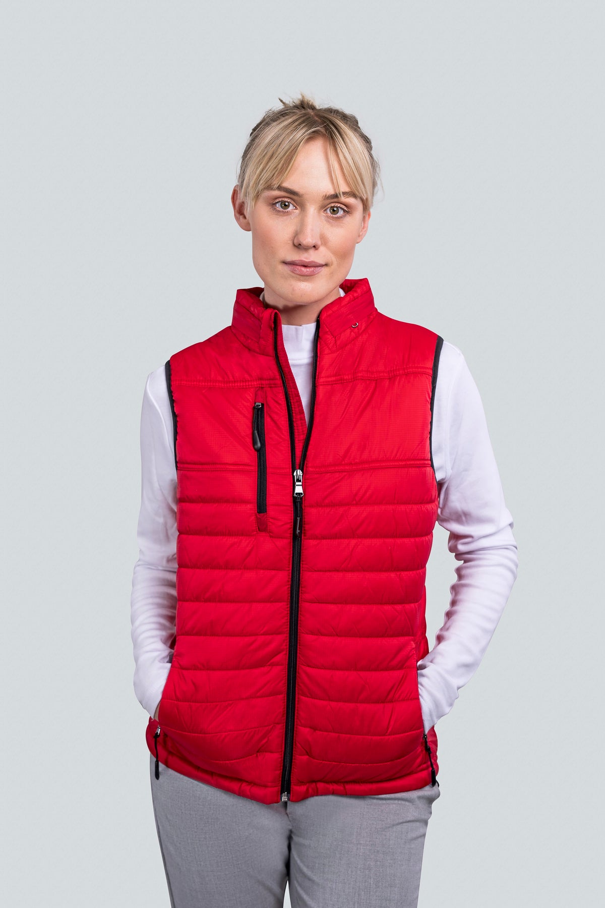HRM Women´s Hooded Performance Body Warmer 5 Farben